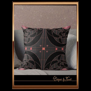 Pure 1920s midnight magic with star shine in the moonlight mixed with a cocktail of Burlesque classiness and Gothic gloominess. Decorative nostalgic, magical Jugendstil vintage design throw pillows with abstract ornamental starry sky pattern in dusky rose gray tones - a sophisticated, mystical retro chic geometry design with decadent Belle Epoque nostalgia makes this cushion cover a highlight in every room! 